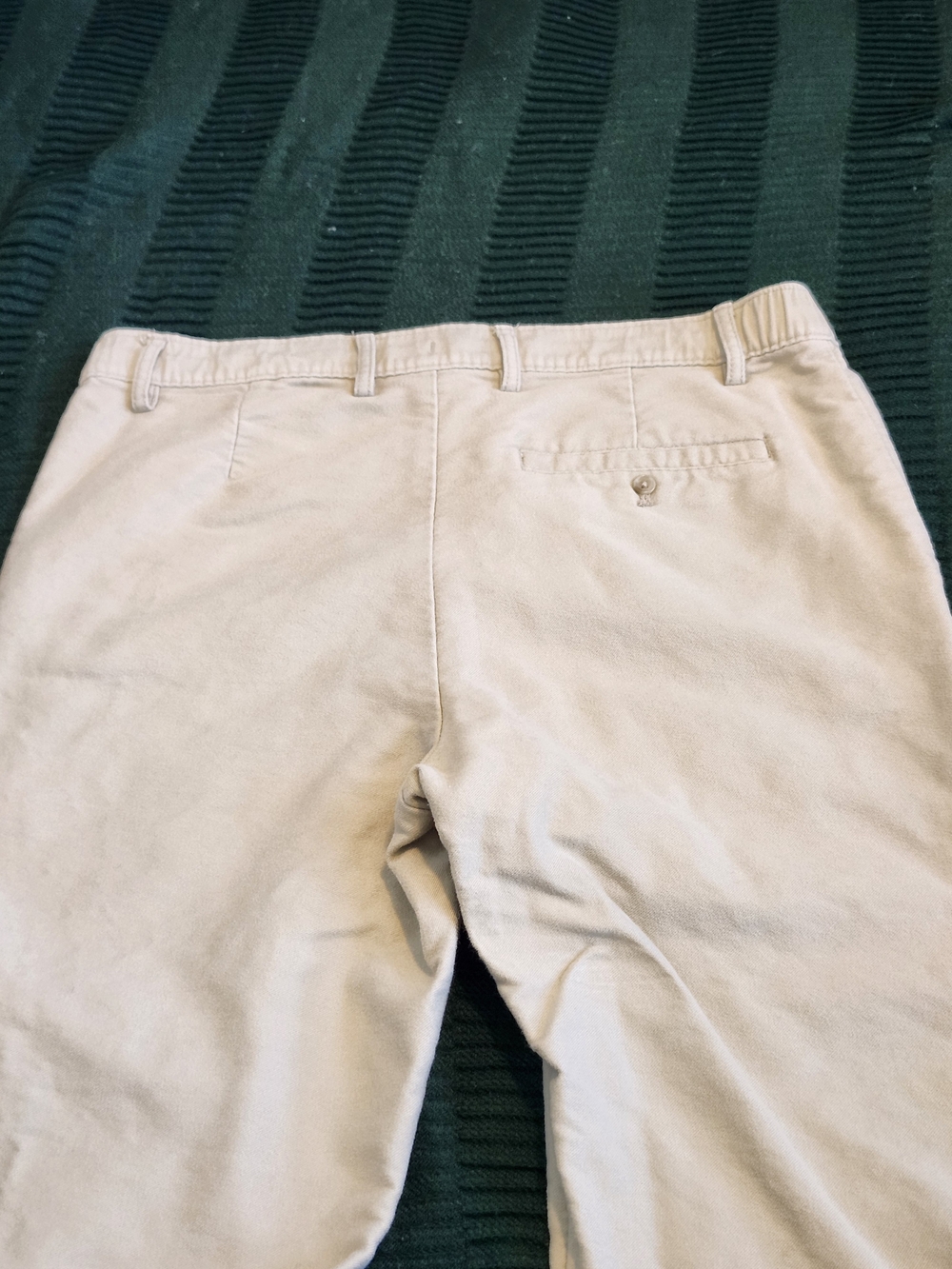 Straight Leg Chino Casual Pant Everyday Trousers 100% cotton Flannel Cream